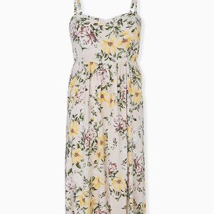 Torrid NWT Sundress Ivory with Floral Size 0